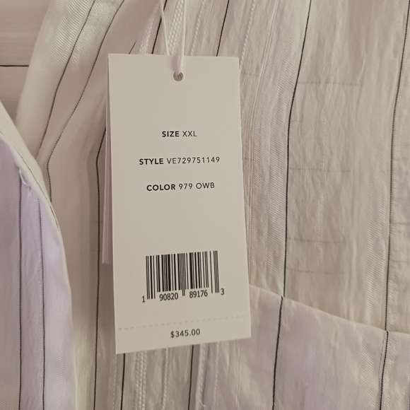 Vince‎ Drapey Button-Down Stripe Shirtdress - Picture 8 of 13